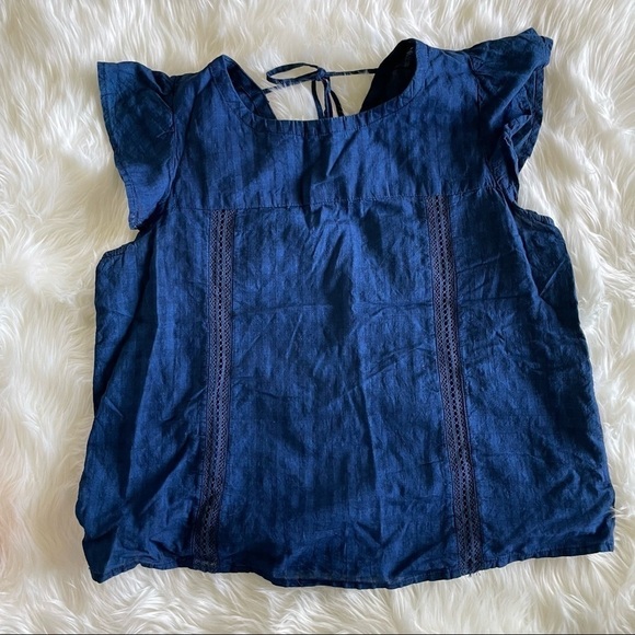 GAP Flutter Sleeve Blouse / cottage core - Picture 5 of 11